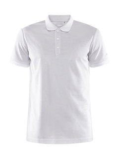 Craft Sport-Polo Core Unify (funktionelles Recyclingpolyester) weiss Herren